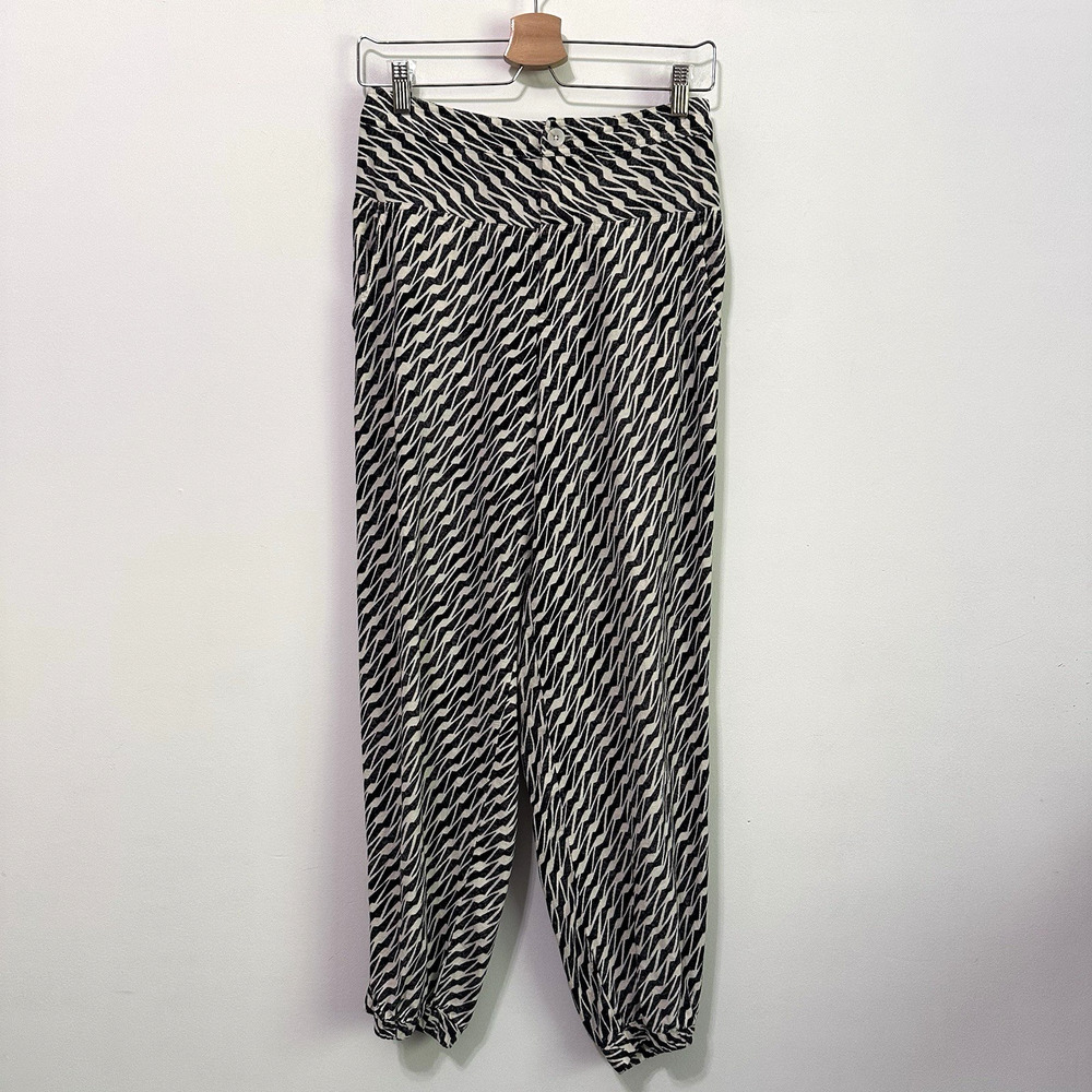 Anthropologie High Rise Harlem‎ Pants 4 Tapered Cuffed Boho Linen Blend Jogger